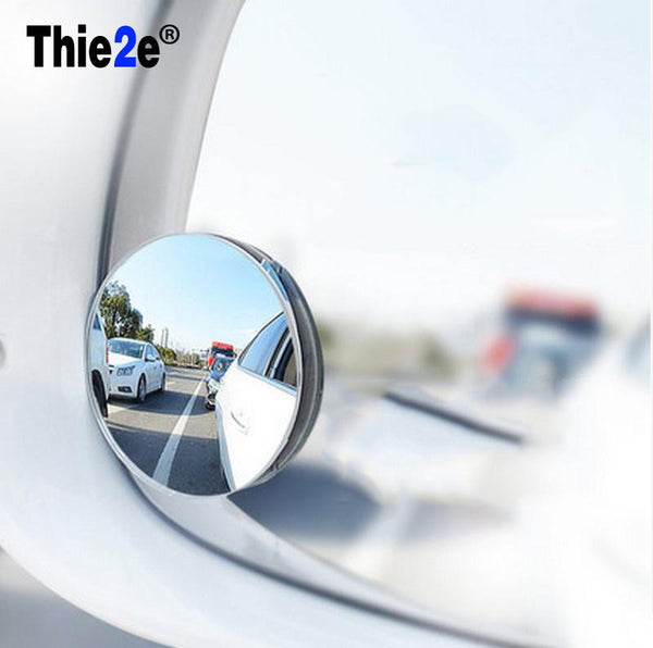1 pair 360 Degree frameless ultrathin Wide Angle Round Convex Blind Spot mirror for parking Rear view mirror - Gifts for You 'n Me