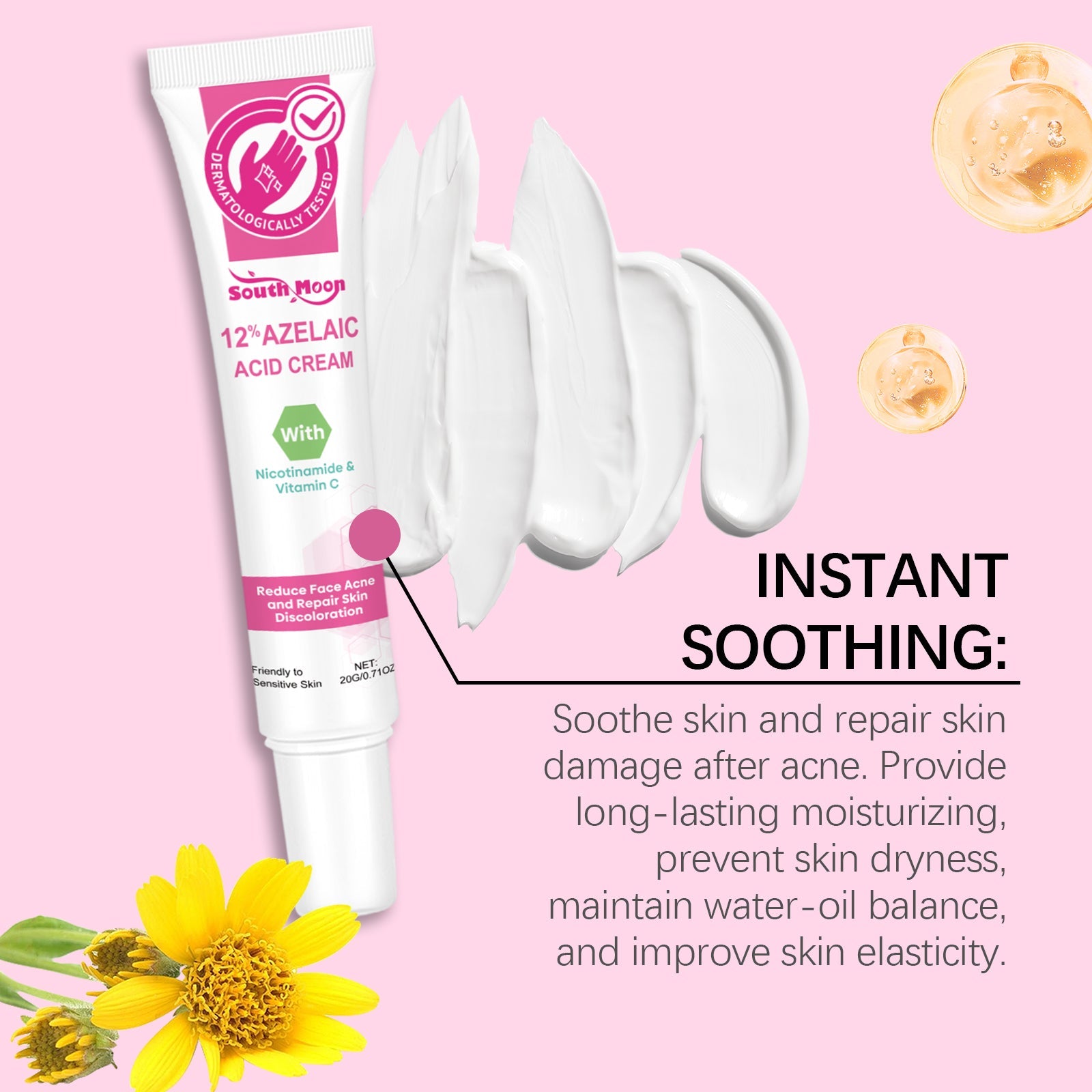 Facial Acne Cream, Repair Facial Acne, Close The Mouth To Nourish Skin Tender And Smooth Skin Care Cream