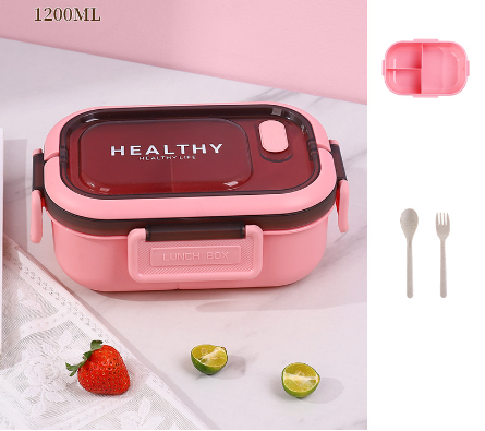 Sealed leak-proof portable large capacity compartment lunch box lunch box outdoor picnic box