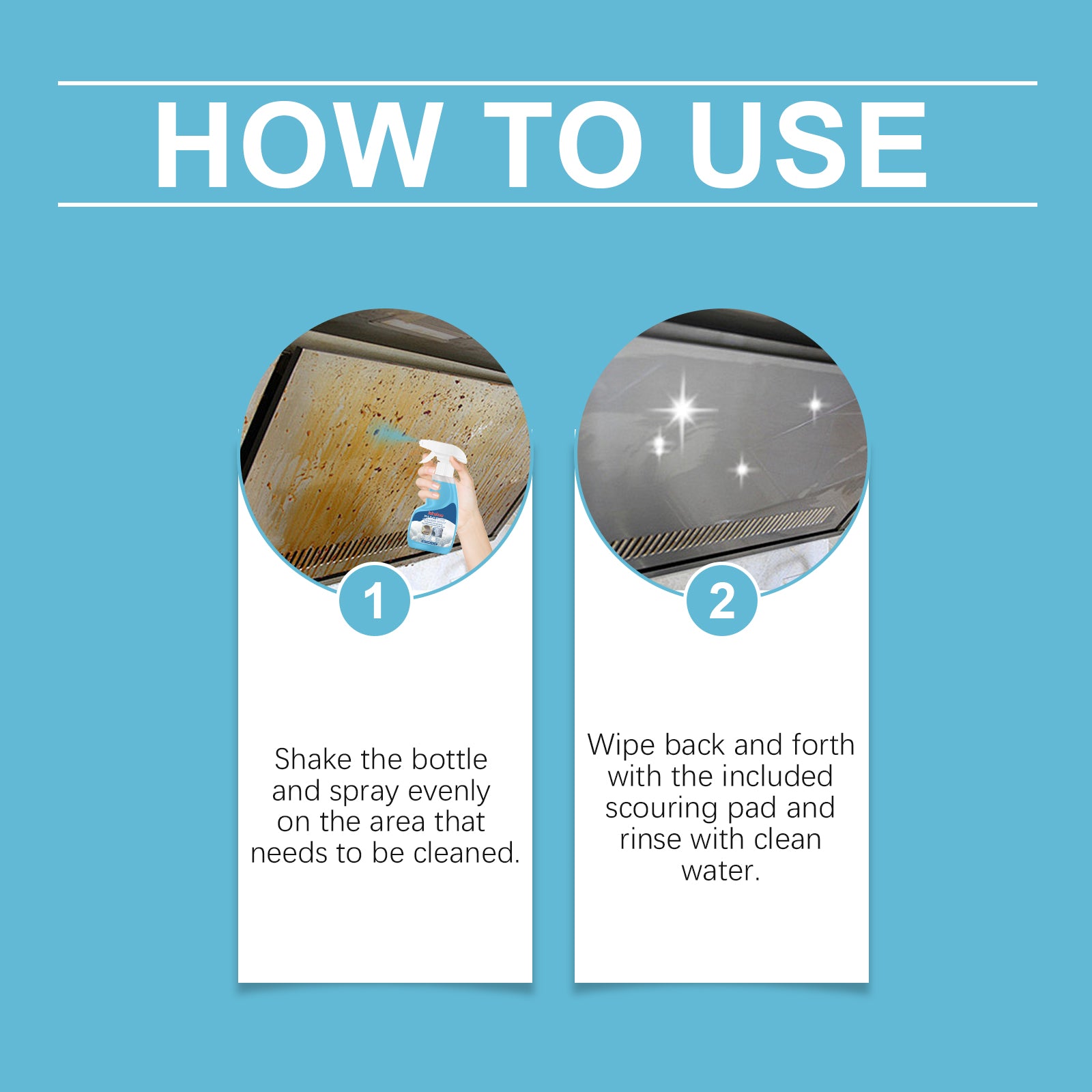 Multi-Functional Foam Cleaner, Household Heavy Oil Cleaning Foam Decontaminate A Variety Of Surfaces To Remove Odor