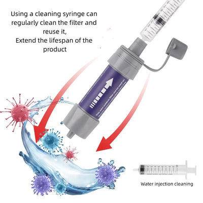 Outdoor Water Purifier Mini Filter Straw Outdoor Products Outdoor Survival Water Purification