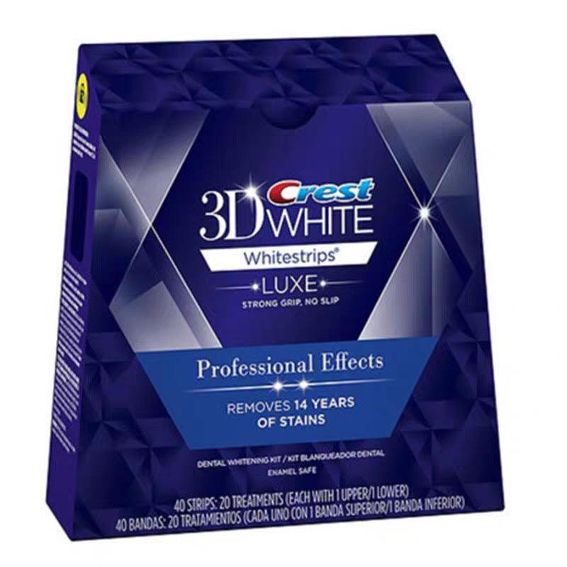 3D Teeth Whitening Strips Set - 20 Pairs Per Box, Tooth Whitening Stickers for Removing Yellow and Stains, Gift Box Packaging