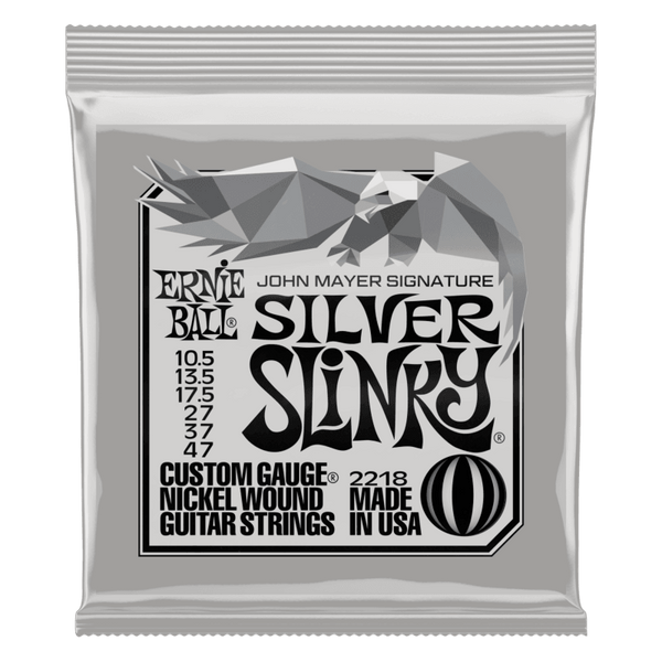 Ernie Ball John Mayer Silver Slinky Nickel Wound Electric Guitar Strings 3-Pack Tin - 10.5-47 Gauge