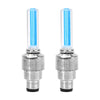 FORAUTO 2PCS Car Wheel LED Light Motocycle Bike Light Tire Valve Cap Decorative Lantern Tire Valve Cap Flash Spoke Neon Lamp