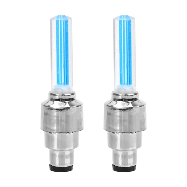 FORAUTO 2PCS Car Wheel LED Light Motocycle Bike Light Tire Valve Cap Decorative Lantern Tire Valve Cap Flash Spoke Neon Lamp
