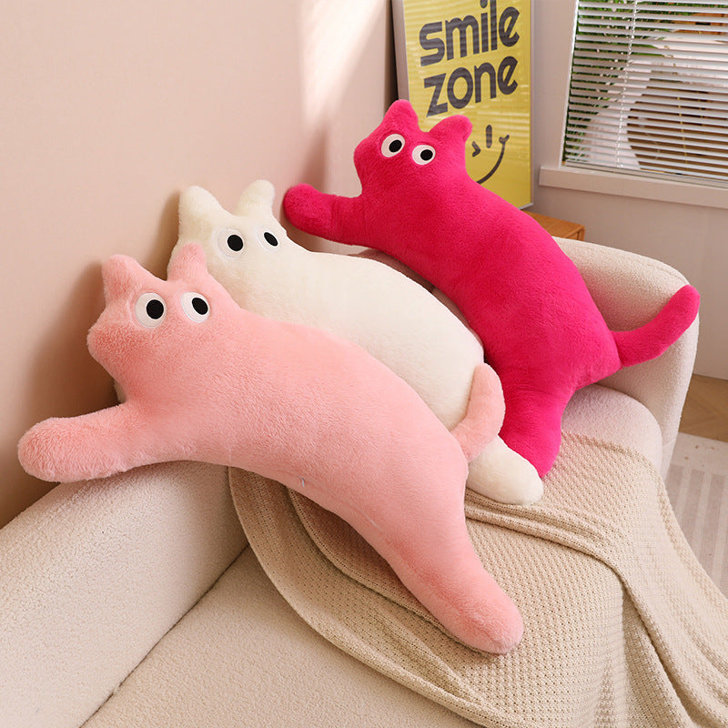 Dopamine Long Bar Cat Pillow Cat Plush Toy Living Room Cushion