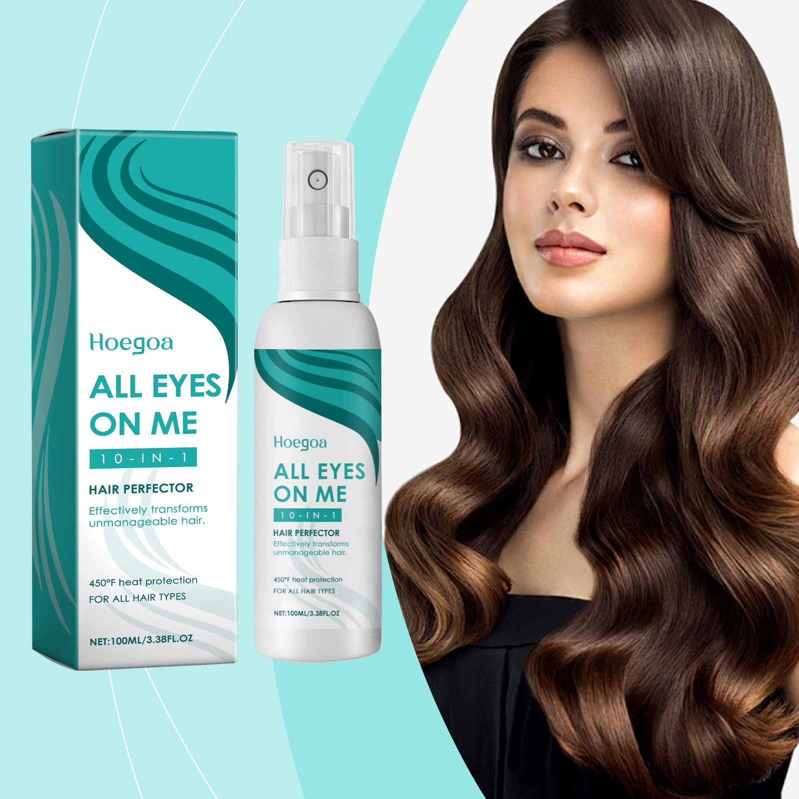 Hair Care Essence Spray Nourishes Hair, Leaves Fragrance, Moistens And Smoothes Straight Curls, Maintaining Fragrance