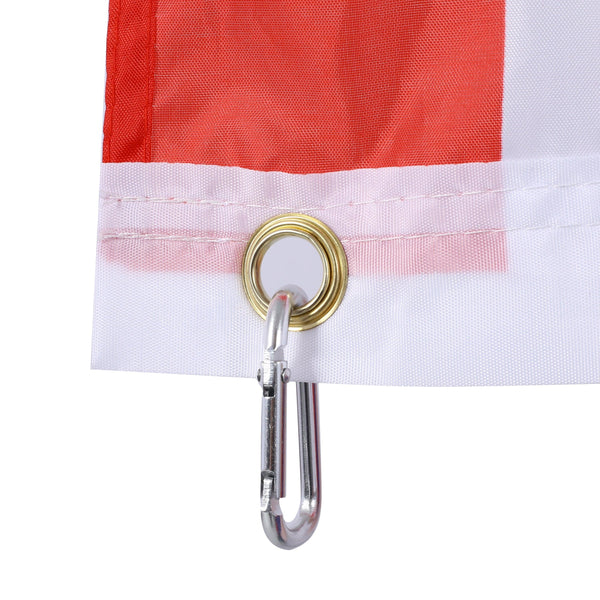25FT segmented flagpole kit, ultra thick heavy-duty aluminum flagpole with top ball outdoor embedded flagpole