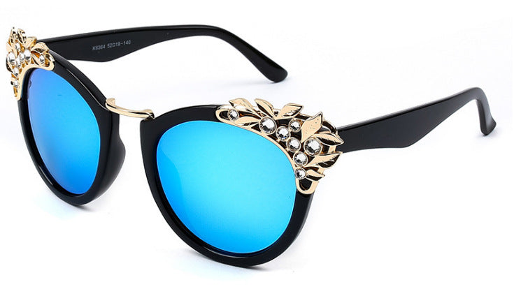 Fashion Luxury Rhinestone Cat Eye Sunglasses Women Brand Designer Mirror Lens Eyewear Men Sun Glasses Shades UV400 Oculos