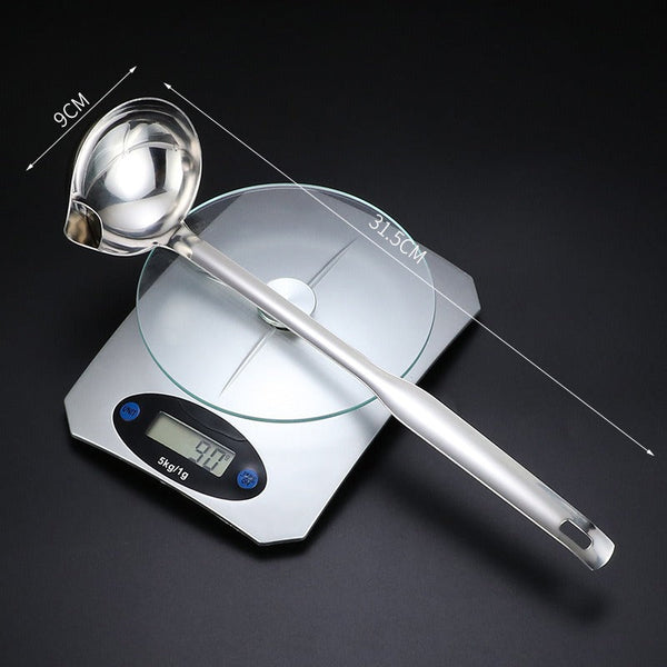 304 stainless steel oil separating spoon oil draining and filtering tool soup spoon