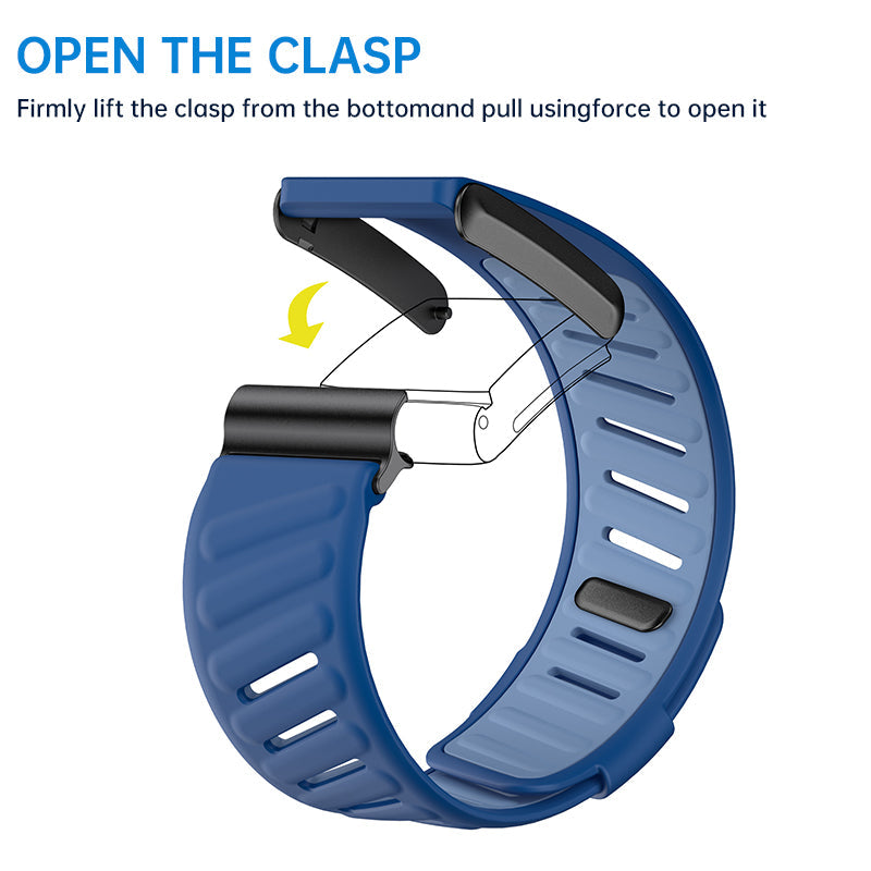 SportFlex Soft-Touch Silicone Wrist Band: a waterproof and sweatproof replacement band that is compatible with the WHOOP 4.0 HRM