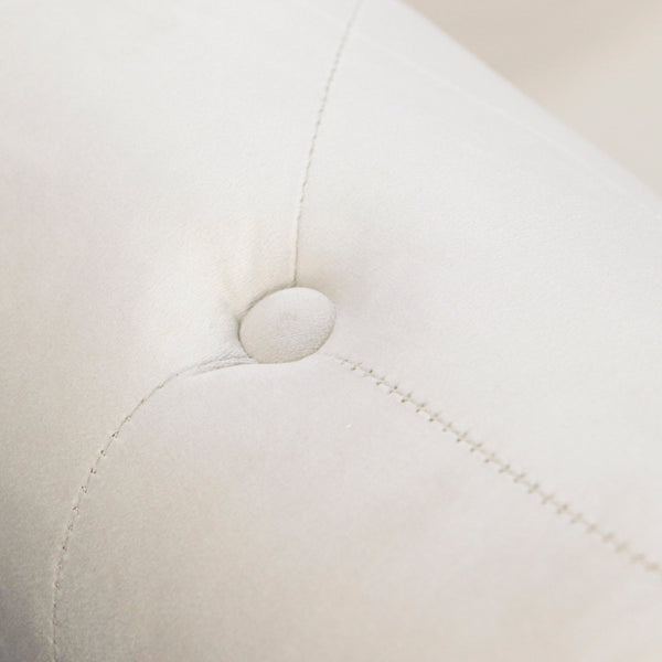 Beige Chaise Lounge Indoor Velvet Lounge Chair for Bedroom with Storage & Pillow Modern Upholstered Rolled Arm Chase Lounge