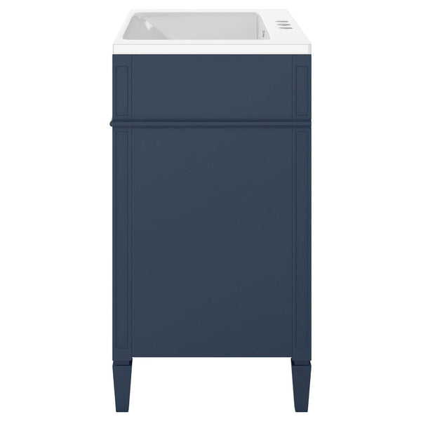 30 inch bathroom vanity with top sink, storage cabinet with 2 drawers and 1 drawer, single sink bathroom vanity