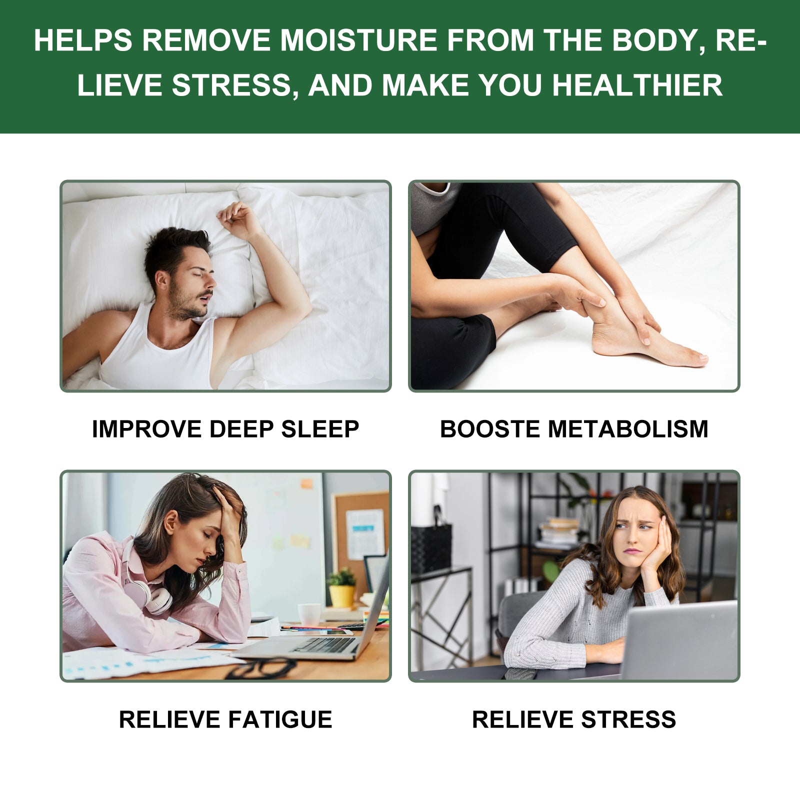 Pigmentation Correction Bamboo Arbutin Pads, Relieve Body Stress Improve Sleep Clean Skin Beauty Foot Patch