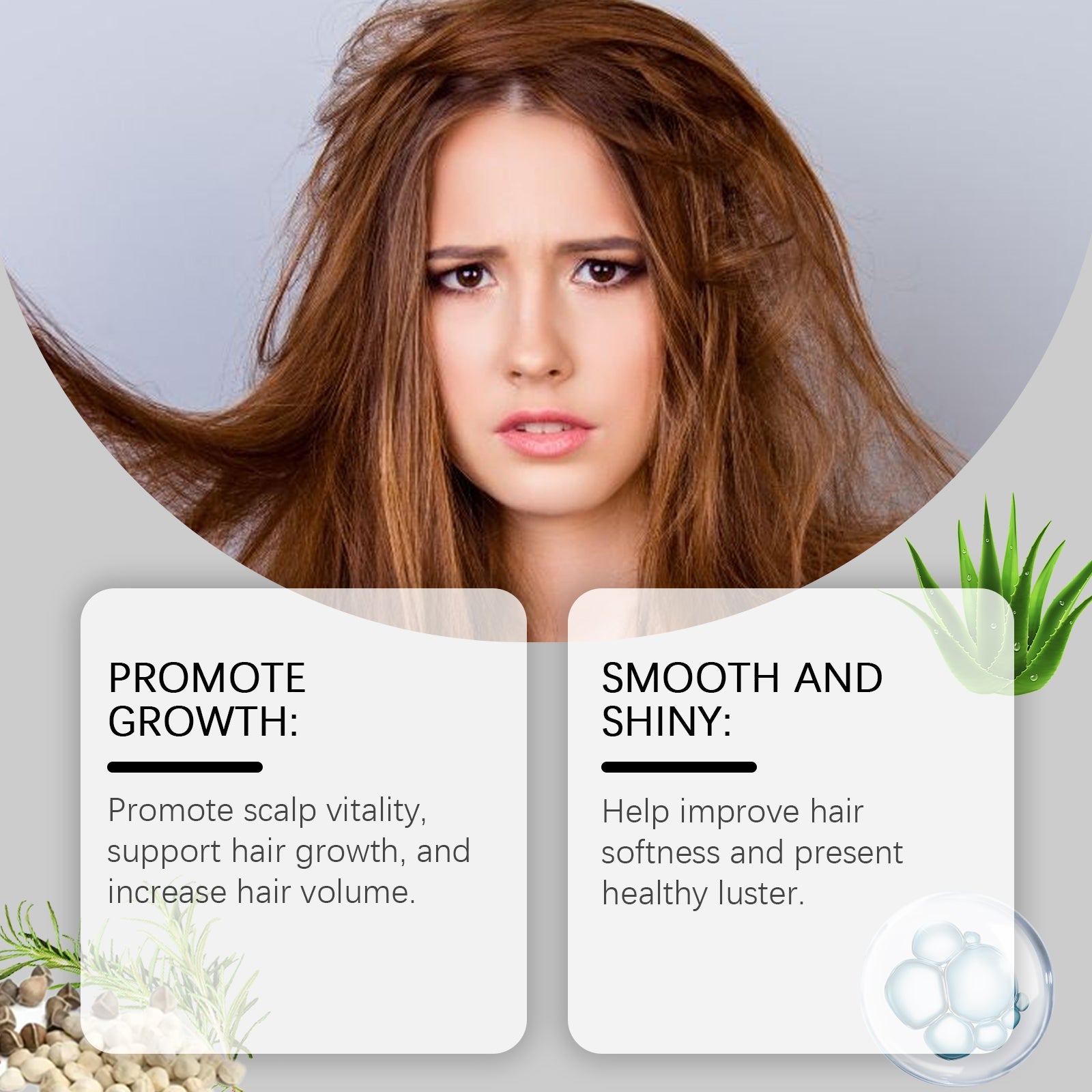 Moringa Seed Hair Care Essential Oil Hydrates, Moisturizes And Brightens Hair Care To Reduce Frizz And Smooth Hair