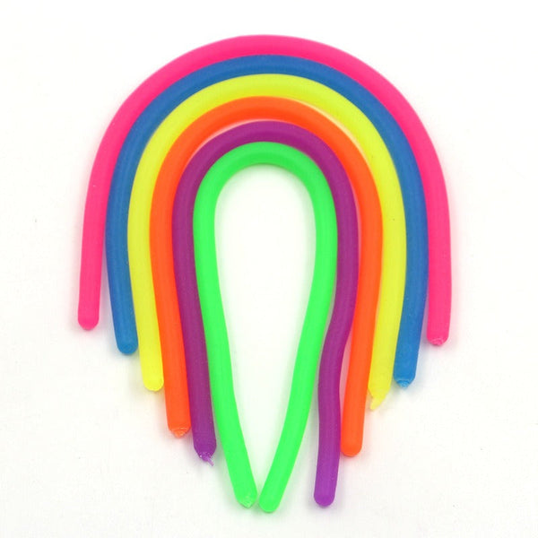 Cartoon unicorn cute pet animal lala music bracelet tpr soft rubber vent decompression noodle decompression toy