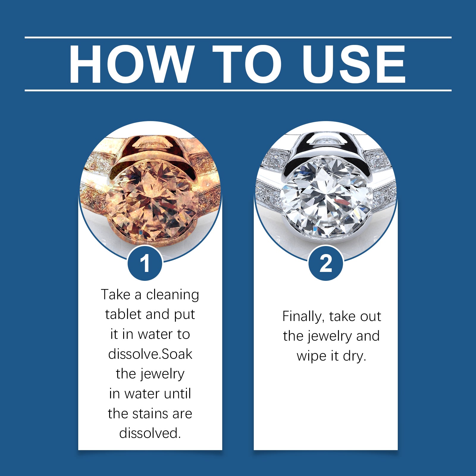 Jewelry Cleaning Effervescent Tablet Jewelry Decontamination Care Cleaning Jewelry Ring Bracelet Cleaning Effervescent Tablet