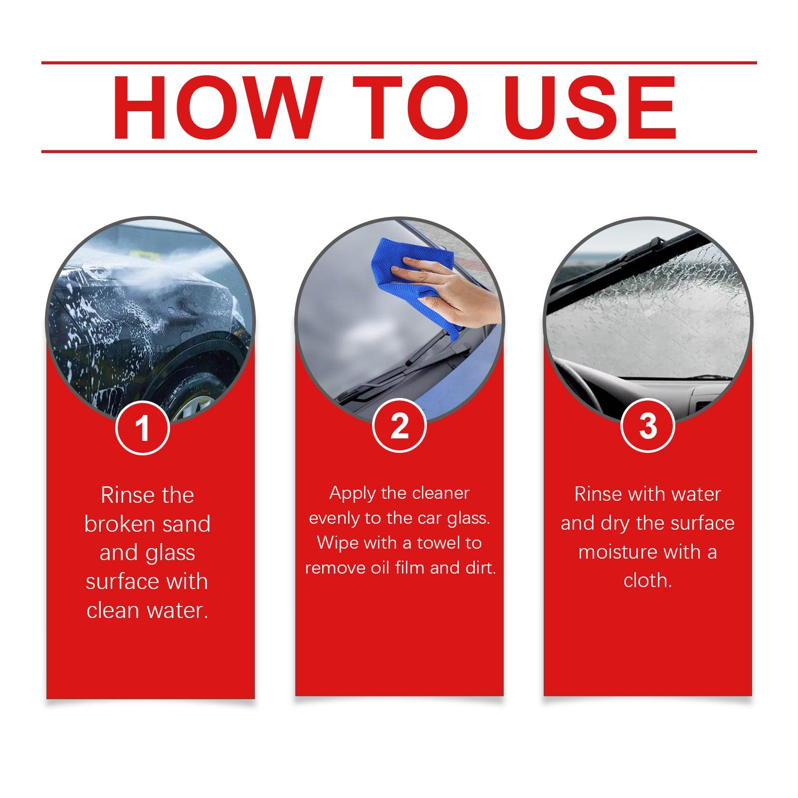 Automotive Glass Oil Film Cleaning Cream, Effectively Clean Glass Stains And Oil Stains Clear Vision