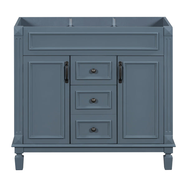 36'' Bathroom Vanity without Top Sink Cabinet only Modern Bathroom Storage Cabinet with 2 Soft Closing Doors and 2 Drawers
