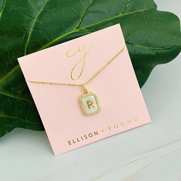 Initial Deco Open Locket Pendant Necklace - Gifts for You 'n Me