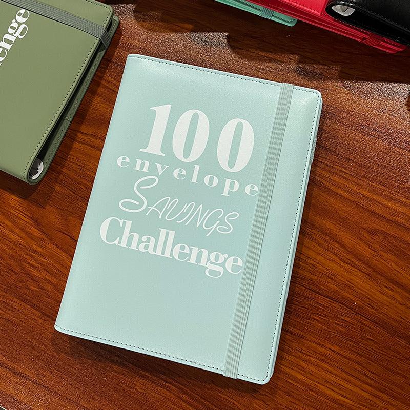 100 Envelope Challenge Binder Couple 100 Day Challenge Hand Account Money Savings Notepad