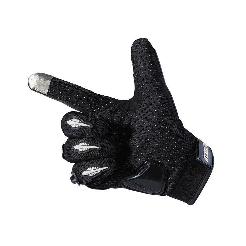 Motorcycle Riding Gloves, All Finger, Summer Breathable, Men's And Women's Electric Vehicles, Anti Fall, Anti Slip, Touch Screen