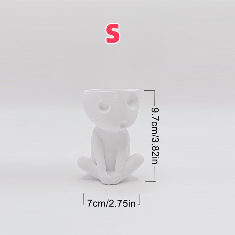 Creative art flower pot with drainage hole multifunctional indoor and outdoor decoration