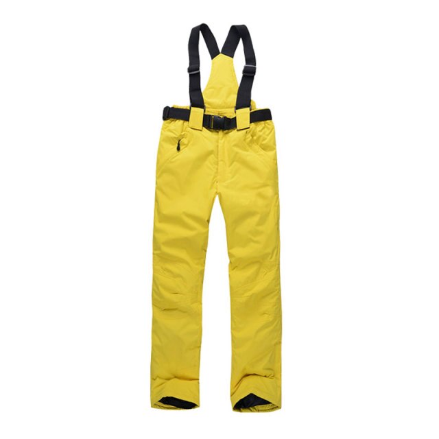 Women Men Ski Pants Brands Outdoor Sports Suspenders Windproof Waterproof Trousers