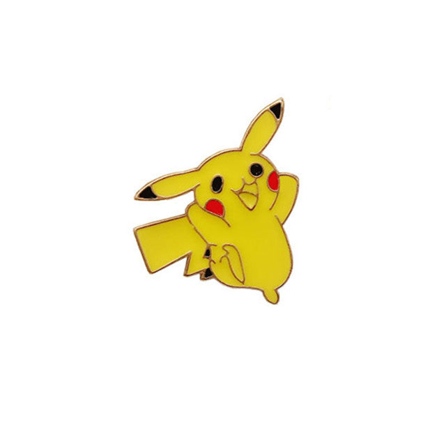 1PCS Kawaii Harajuku Stacked Pikachu Acrylic Brooch Japanese Anime Clothes Badge Decorative Rozet Collar Scarf Lapel Pin Broach