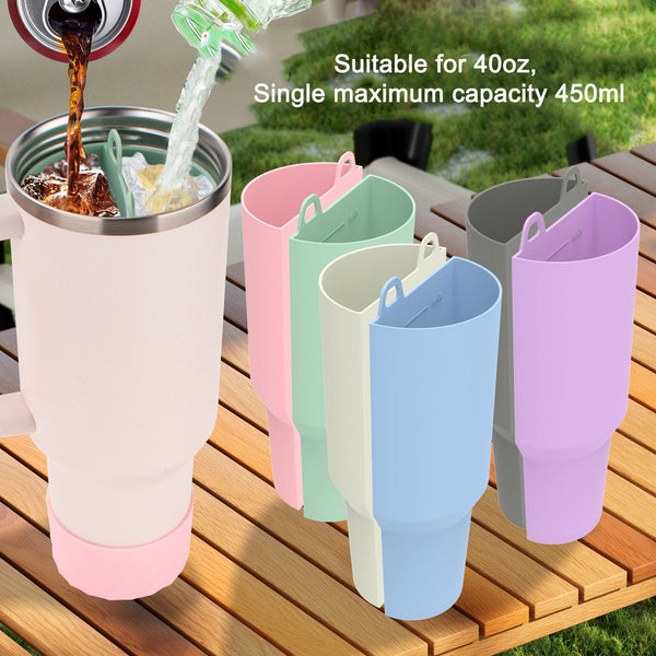 2-in-1 lined double drinking cup inner liner silicone 40oz special