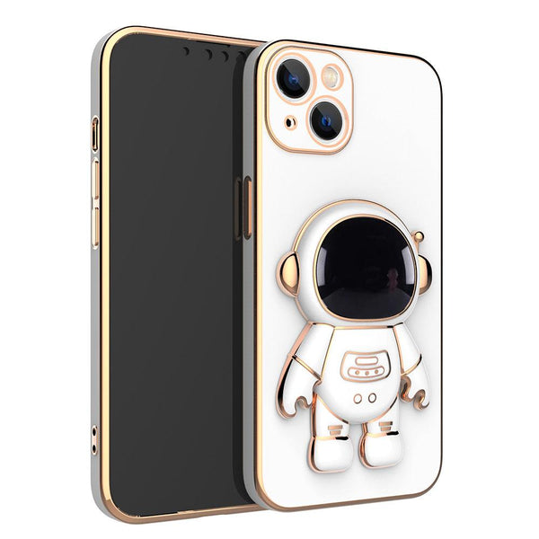 6D  Astronaut Bracket Apple 13ProMax Mobile Phone Case Comes With Lens Film Suitable For iPhone12 Protective Soft Case