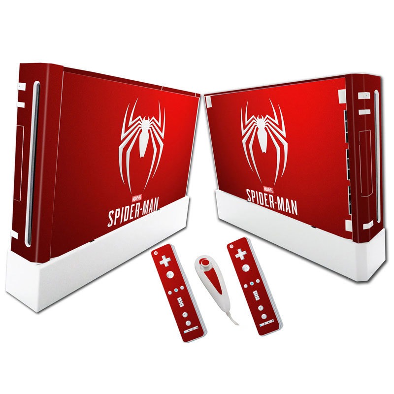 Suitable for WII stickers wii console cartoon protective film Spider-Man Fortress Night multiple styles without leaving glue