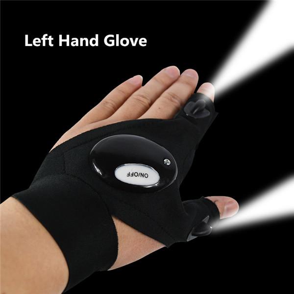 1 Piece Magic Strap Fingerless Led Glove Left Right Hand Led Light Night Fishing Glove Fishing Tools - Gifts for You 'n Me