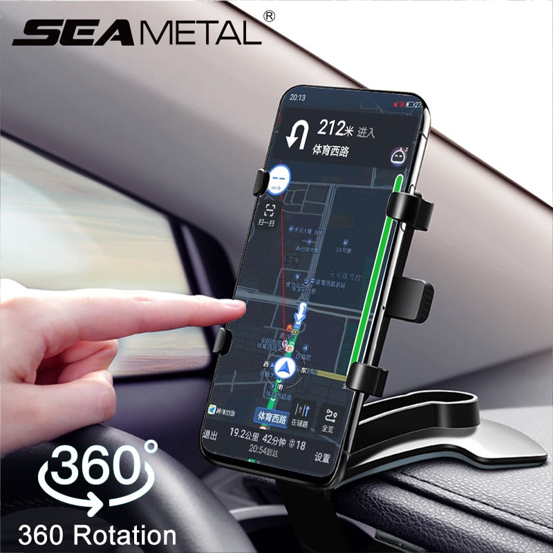 360 Degrees Car Phone Holder Universal Smartphone Stands Car Rack Dashboard Support for Auto Grip Mobile Phone Fixed Bracket