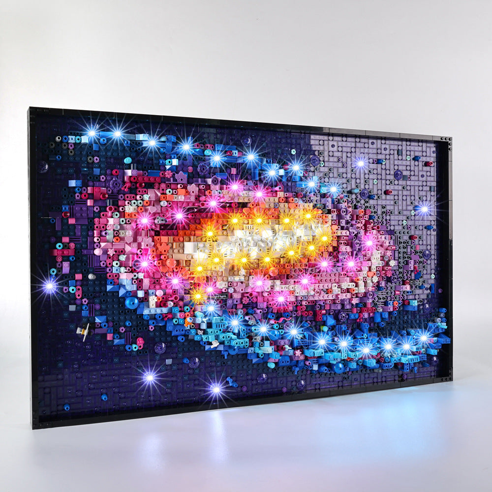Suitable for LEGO Art series 31212 Galaxy LED building block toys remote control lighting fixtures and light groups