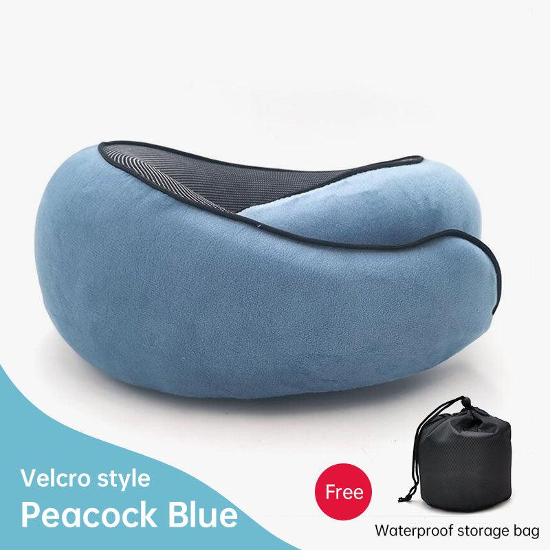 Memory Foam Neck Travel Pillow: Soft, 360° Head Support, for Home, Plane & Car