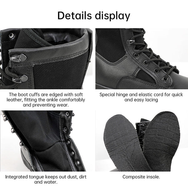 Original Russian military issue. New VKBO 2.0 thermal zone combat boots for men, genuine leather tactical boots.