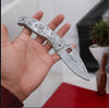 Hand Engraved J2 Steel Pocket Knife – 7.5