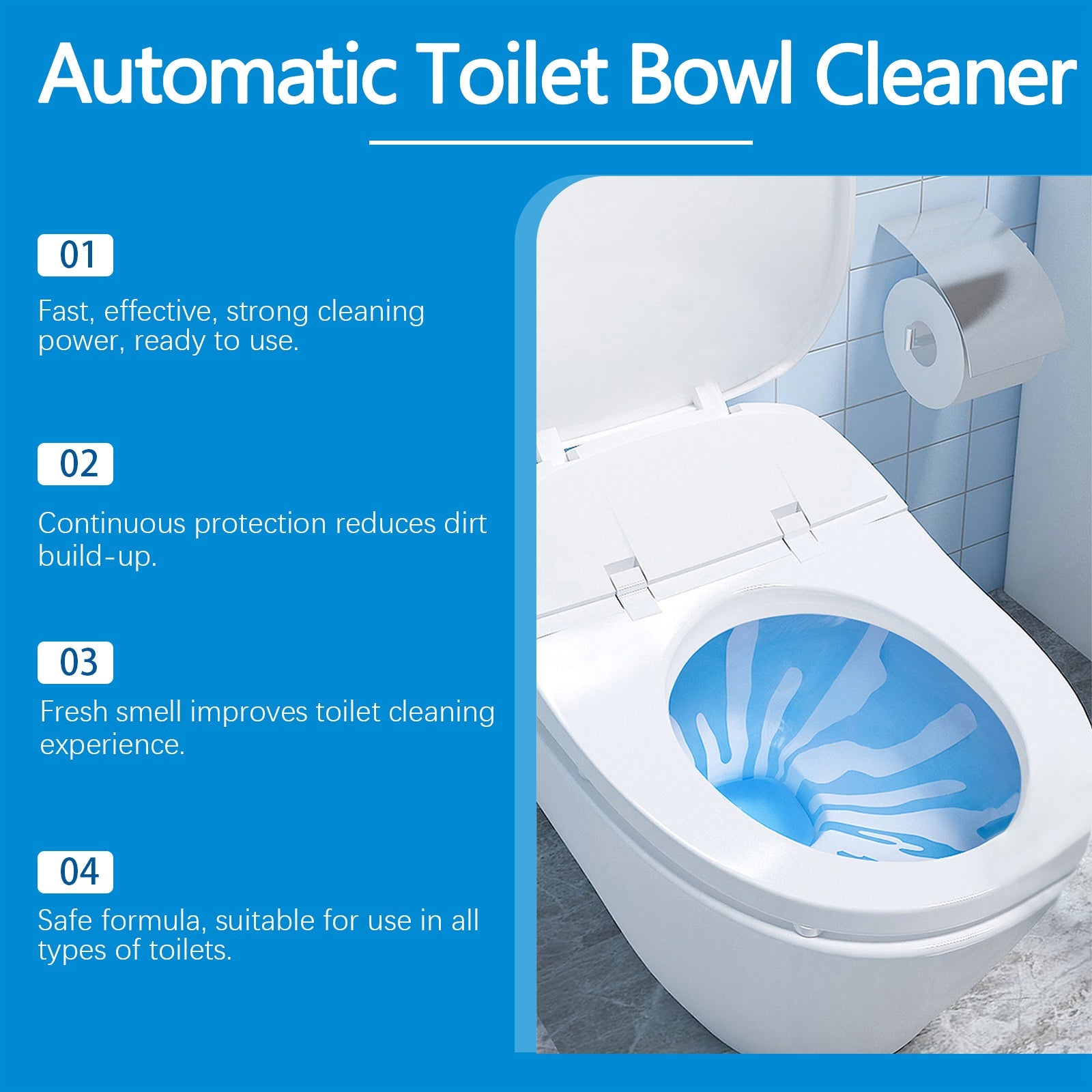 Automatic Toilet Cleaning Effervescent Tablet Toilet Deodorizer Deodorizer Automatic Toilet Odor Effervescent Tablet