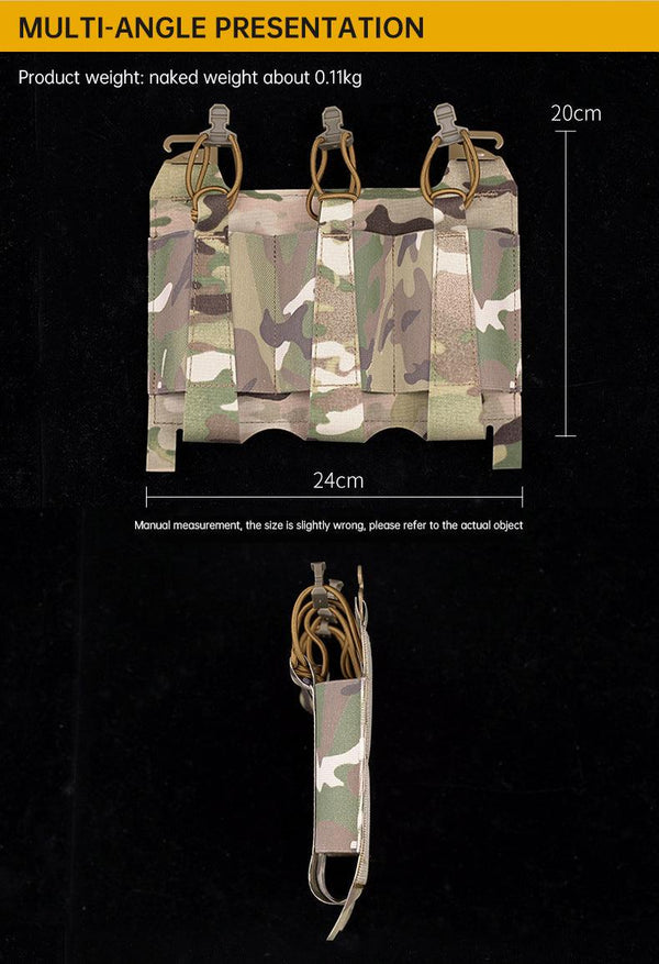 Outdoor 5.56 Triple Magazine Pouches Tactical Pouch Molle Mag Pouch for Hunting Vest