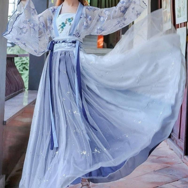 European and American Halloween Printed Dress with Long Sleeves - Women's Casual Womenswear