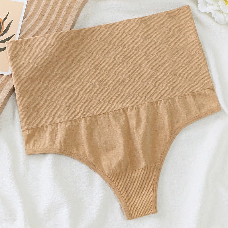 Sexy waist cinching and hip lifting pants, seamless design, exposed buttocks, high waisted pants and thongs