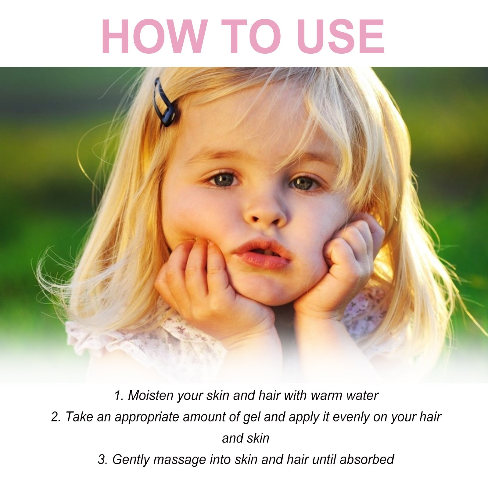 2 In 1 Kids Shampoo And Shower Gel, Repair Dry Hair End And Scalp Massage Gently Clean And Smooth Hair