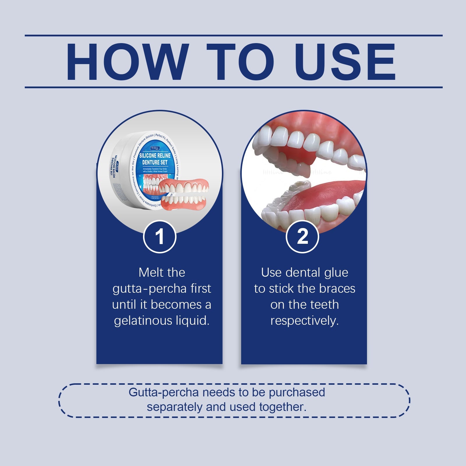 Denture Denture Set, Dental Cosmetic Set To Enhance Smile Beauty Comfortable Material Care Set