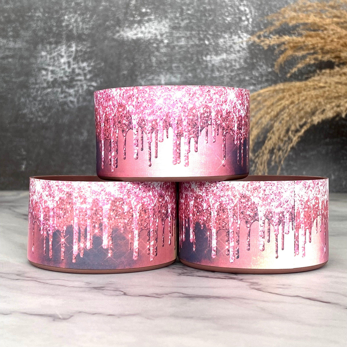 PINK GLITTER DRIP  Boot