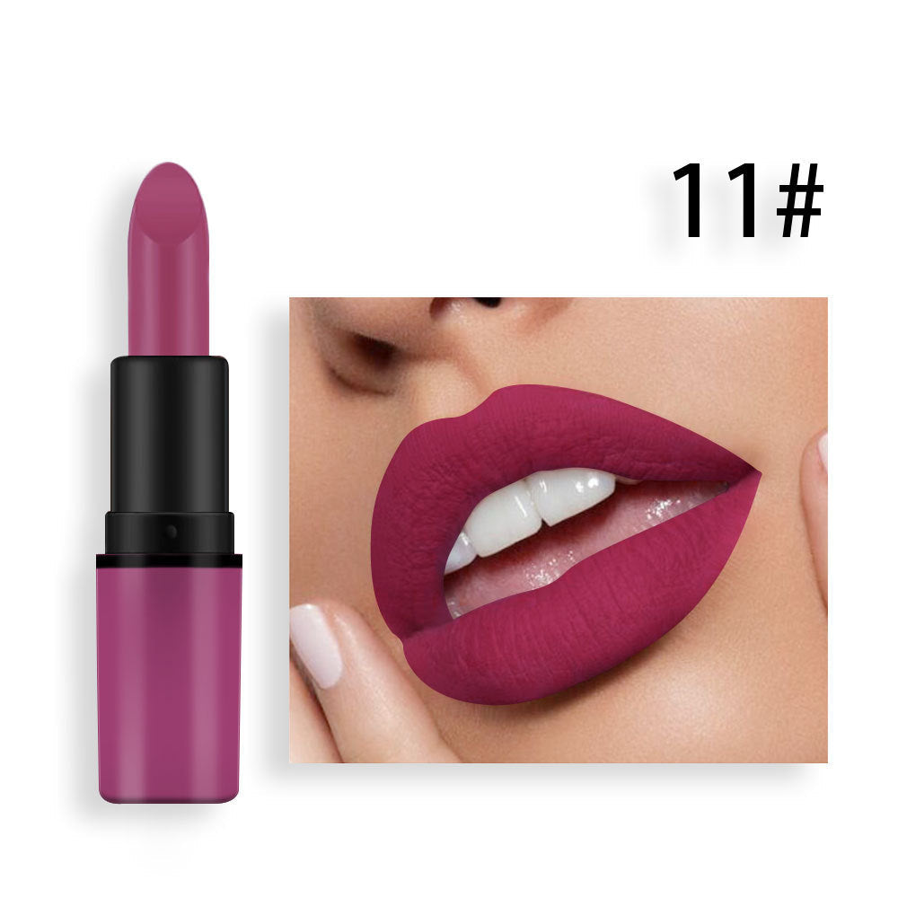 Matte Lipstick Bean Paste Plum Color Sexy Red Nude Beige Brown Red Bullet Lipstick