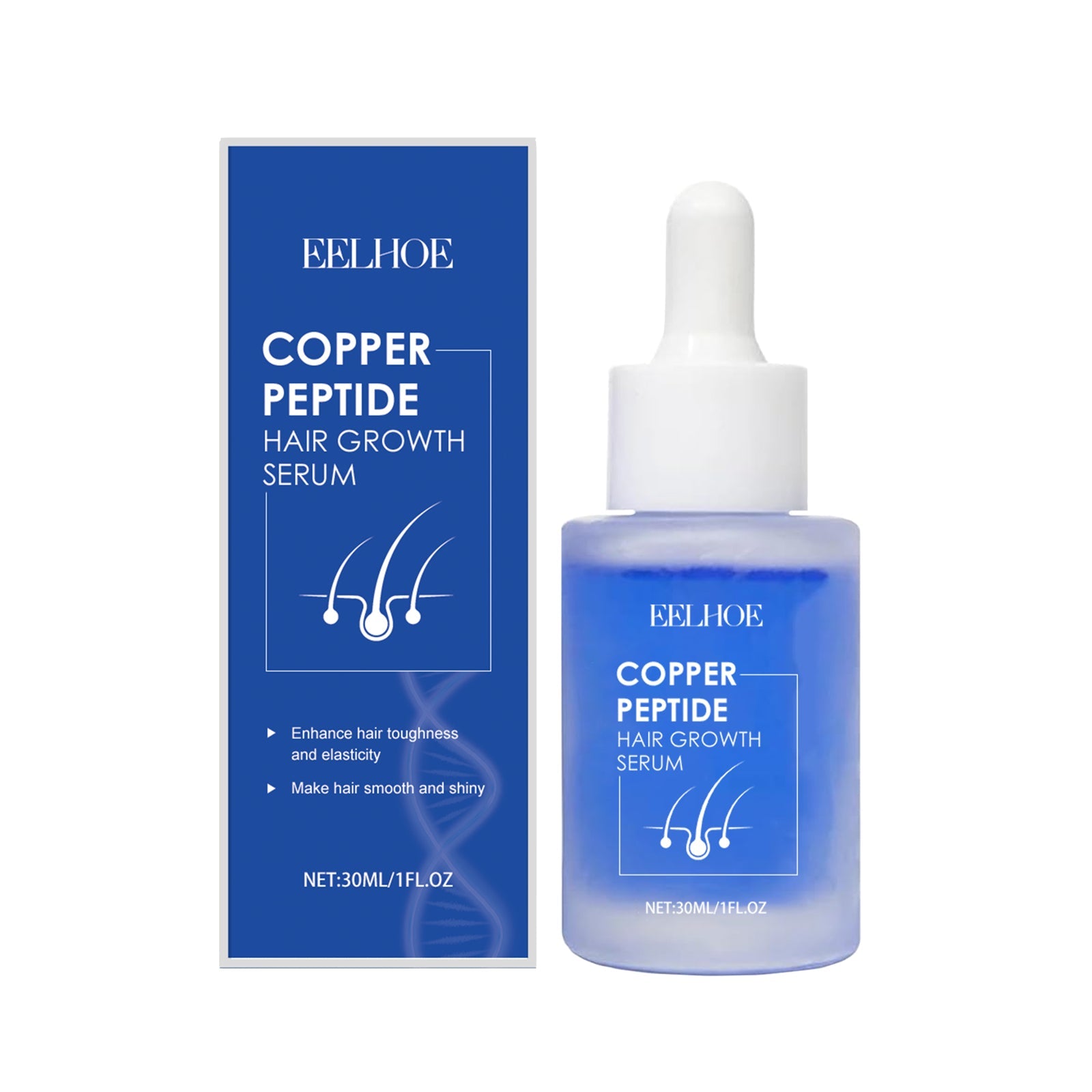 Blue Copper Peptide Hair Care Essence, Nourishes Frizzy Hair, Soft And Moisturizing Hair Care Essential Oil