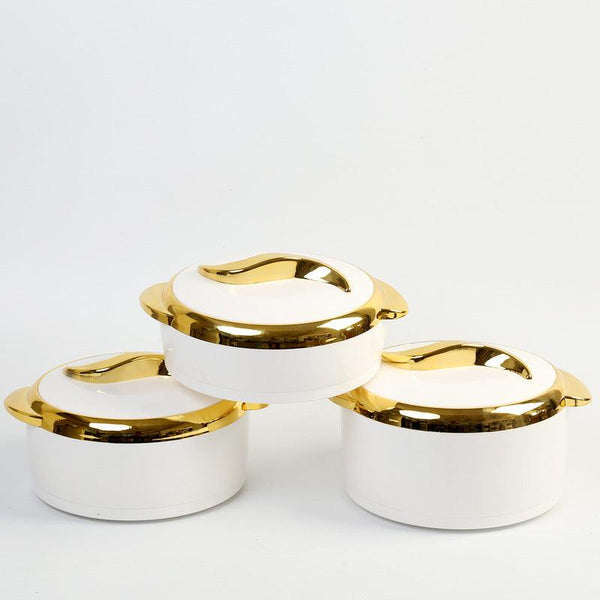 3-Piece Insulated Food Container Set (1.5L, 2L, 2.5L) - Ideal for Ramadan Celebrations, Weddings, Family Gatherings & More