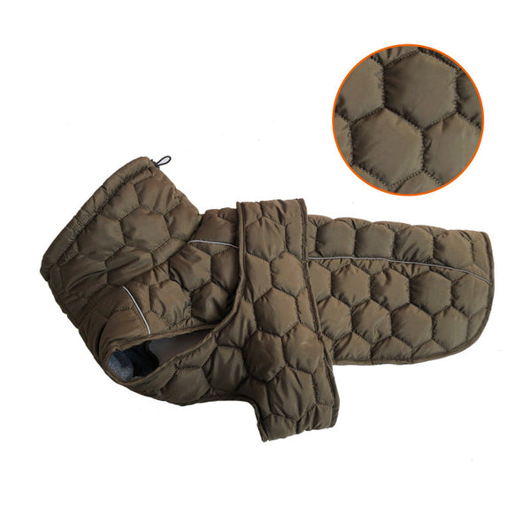 Thick and warm dog clothing outdoor cotton coat vest for winter warmth