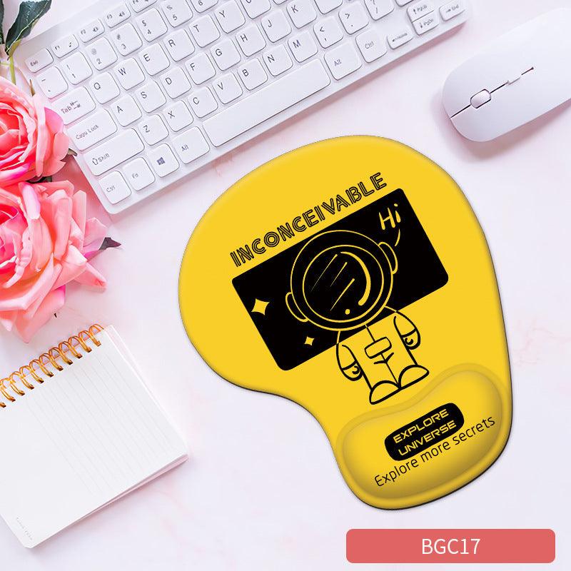 Silicone wrist mouse pad female comfortable computer soft non-slip hand rest pad thick non-slip wrist rest cute game pad